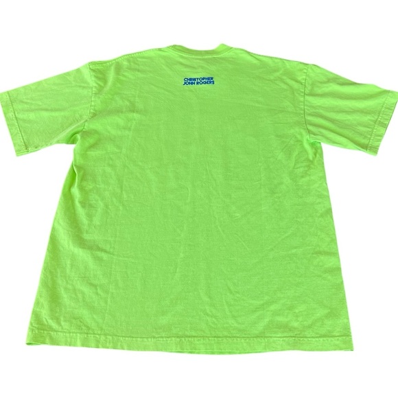 Christopher John Rogers High Fashion Drama Met Neon Green Graphic Tee Large NWT - Picture 2 of 10